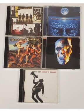 Lot of 5 Rock CDs: Hootie & Blowfish, Eric Clapton Pilgrim, Crash Test Dummies